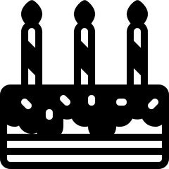 Poster - cake glyph icon