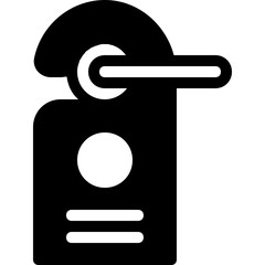 Sticker - label glyph icon