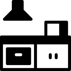 Poster - kitchen glyph icon