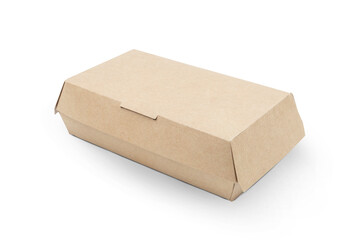 food cardboard box isolated on white background