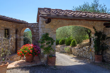 Wall Mural - borgo toscano