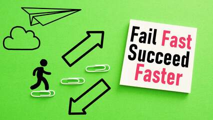 fail fast succeed faster is shown using the text