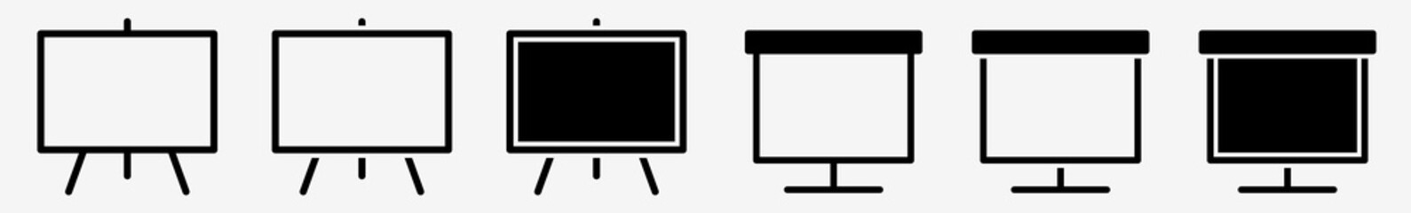 Wall Mural - flipchart icon presentation flipchart set | flipcharts icon flipboard vector flip chart illustration