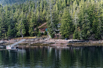 Wall Mural - Pier on Alaskan Coast