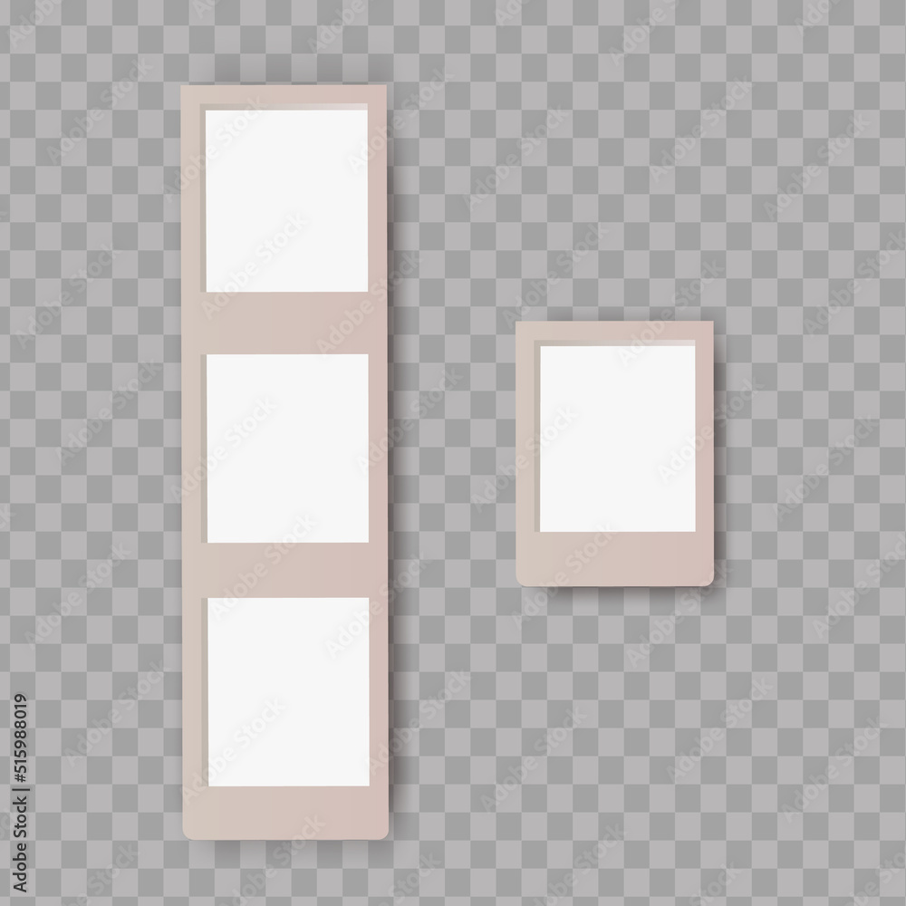 Frame Moder Included Set of realistic empty photo frames compositions.Modern photo frames ...