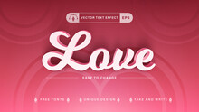 Love - Editable Text Effect, Valentine Font Style, Edit Passion Style