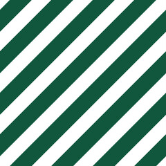 Wall Mural - Green and white oblique stripes seamless pattern.