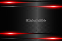 Abstract Metallic Red Black Frame Layout Design Tech Innovation Concept Background	

