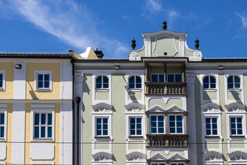 Sticker - house facade in the streets of Linz in Austria