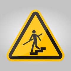 Poster - Avoid A Fall Use Handrails Sign