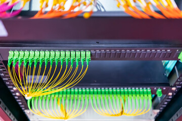fiber optical cable connect to communication distribution point