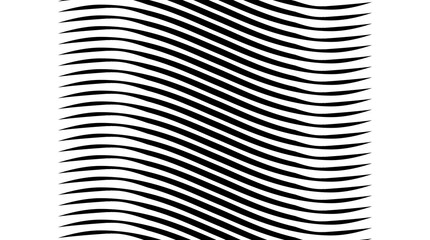 Wall Mural - Background wavy lines are black on a white background. 