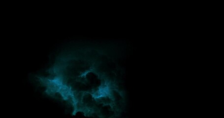 Wall Mural - 4k Timelapse Of Storm Clouds. Dramatic Clouds With Flashes And Thunder In Dark Blue Sky. Concept Of Bad Weather. Bright Blue Outbursts In Storm Clouds. Sky Natural Background. Cumulonimbus Cloud