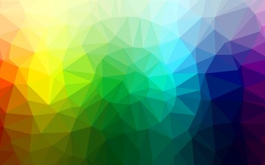 Light Multicolor, Rainbow vector abstract polygonal texture.