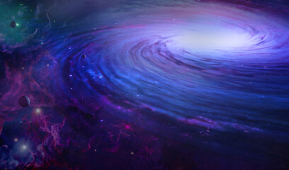 Wall Mural - space galaxy background