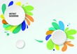 © Nongnuch - Abstrakt cirkel geometrisk mönster design och bakgrund.