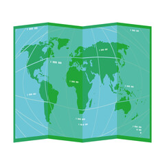 Canvas Print - world earth paper map