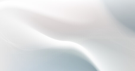 Poster - Abstract white wavy smooth and clean background. Futuristic technology digital hi tech concept. Vector illustration