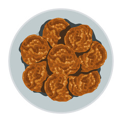 Sticker - cookies in dish