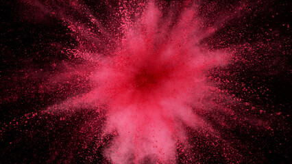 Wall Mural - Pink Colored powder explosion.