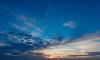 Wall Mural - Sunset sky background