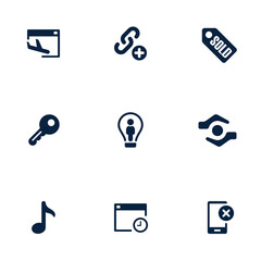 Wall Mural - set of icons for web and applications