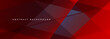 Dark red abstract background. Red modern abstract wide banner with geometric shapes. Vector illustration