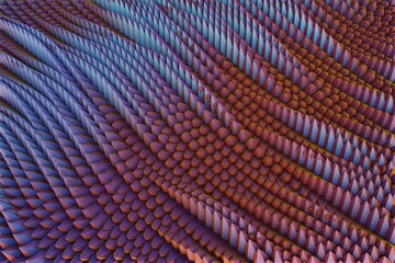 Aufkleber - Beautiful Abstract colourful shiny line relax,  background. Starburst dynamic rings. 3d rendering illustration Background pattern for design.