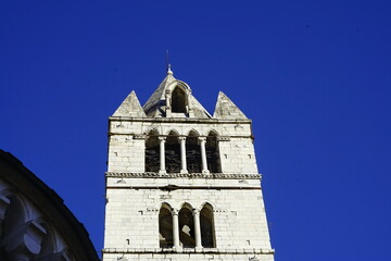 Wall Mural - Bell tower of the cathedral of Carrara, Tuscany, Italy