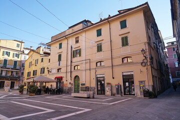 Poster - Alberica square in Carrara, Tuscany, Italy