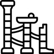 marble run outline icon