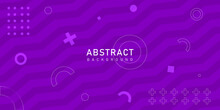 Purple Color Zigzag Abstract Vector Background With Editable Elements