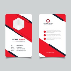Wall Mural - Modern and Clean Business id Card Template Design