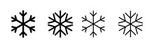 Snow Icon Vector. Snowflake Sign And Symbol