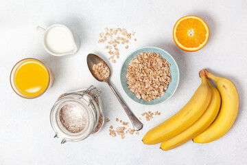 Wall Mural - healthy breakfast ingredients