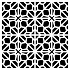 Wall Mural - Decorative stencil art for laser cutting. Wall art for home decor and interior design. Black and white pattern. EPS8 #17