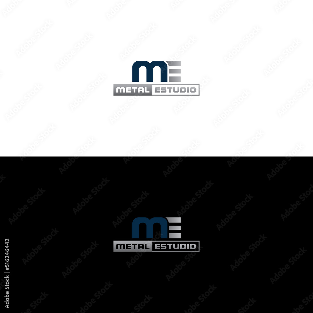 ME logo design vector illustration