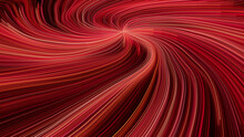 Red, Orange And White Colored Streaks Form Abstract Lines Background. 3D Render.