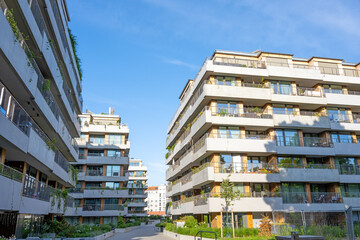 Wall Mural - New apartment houses seen in Berlin, Germany