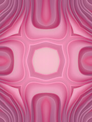 Leinwandbilder - Abstract wave kaleidoscopic pattern with trendy gradient. Futuristic background. 3d rendering digital illustration