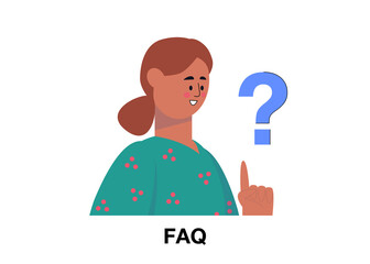 Sticker - FAQ concept