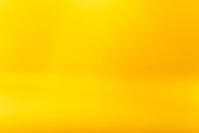 Orange Abstract Background. Glowing Color Gradient. Sun Radiance. Defocused Yellow Smooth Light Glare Bright Surface Decorative Design With Copy Space.