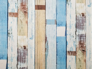 Wood planks, multicolor effective wood texture, Old wooden planks in multi-pastel colours with vintage style for background and texture. Beautiful wooden striped background painted with pastel paint.