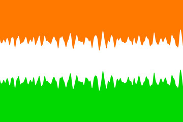 abstract decorative indian flag theme background, indian flag tricolor gradient background