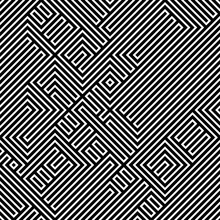 Dizzy Optical Illusion Maze Puzzle Lines
