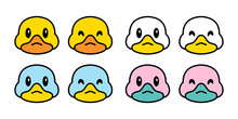 Duck Vector Icon Rubber Duck Shower Head Face Logo Bathroom Bird Chicken Character Cartoon Symbol Isolated Doodle Illustration Design Clip Art