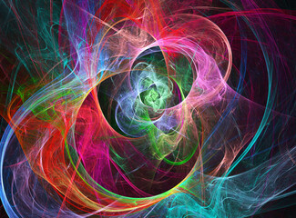 fractal on black