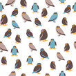 vector owl cute seamless yey wing vintage repeating pattern child cloth wallpaper