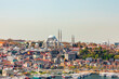View on Suleymaniye Mosque in the European part of Istanbul, Turkey
