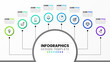 © kuliperko - Infographic template. 8 steps with icons connected to a big circle
